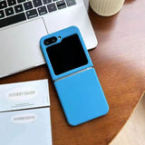 Solid Color Liquid Silicone Phone Case For Samsung Z FLIP