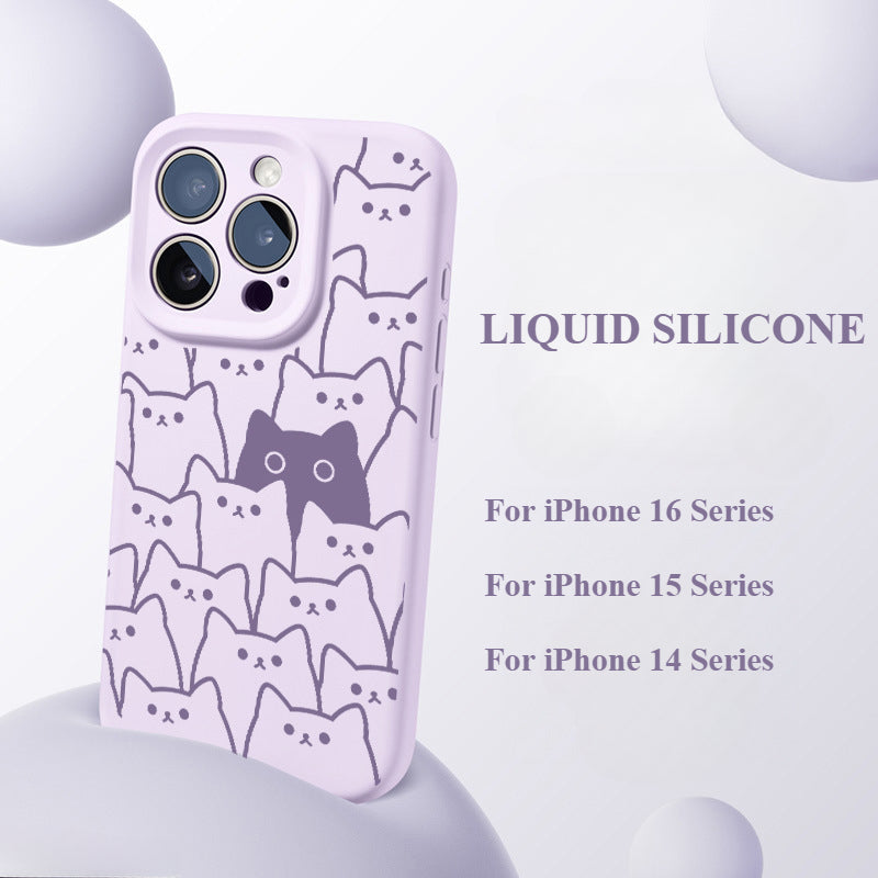 Liquid Silicone Phone Case For iPhone