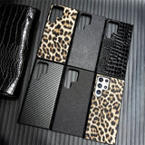 Frosted Leather Pattern Anti-fall Mobile Phone Case For Samsung