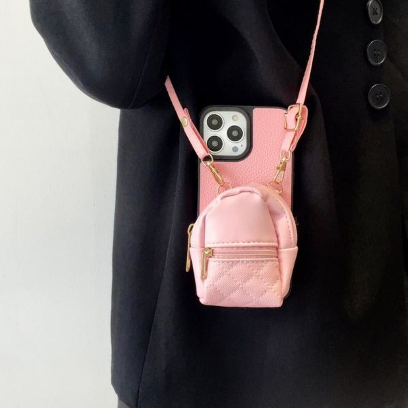 Leather Crossbody Small Bag Phone Case For iPhone