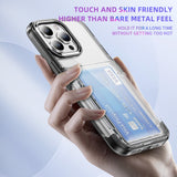 Transparent Card Holder Shockproof Simple Phone Case For iPhone