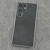Magnetic Denim Textured Soft Phone Case For Samsung