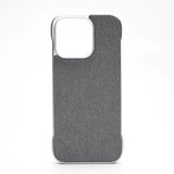 Ultra Thin Light Frameless Cloth Texture Slim Case For iPhone