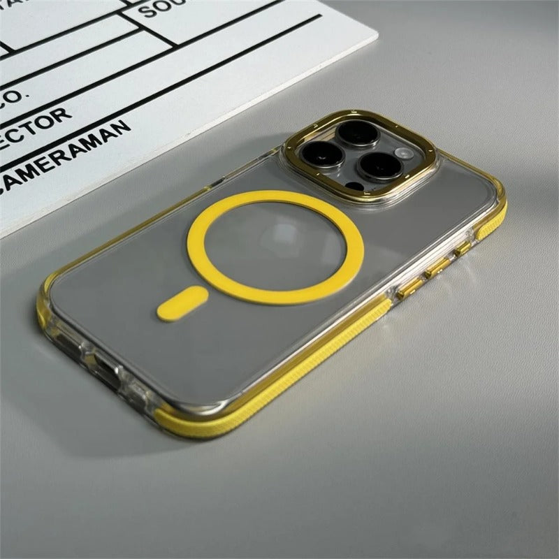 Magnetic Shockproof Clear Phone Case For iPhone