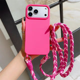 Braided Lanyard Phone Case For iPhone