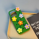 DIY Flower Hole Phone Case For iPhone