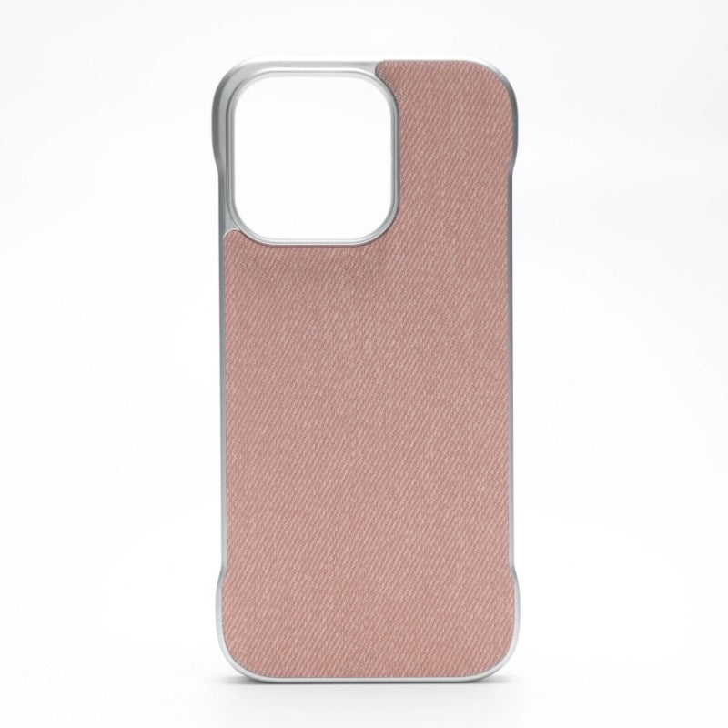 Ultra Thin Light Frameless Cloth Texture Slim Case For iPhone