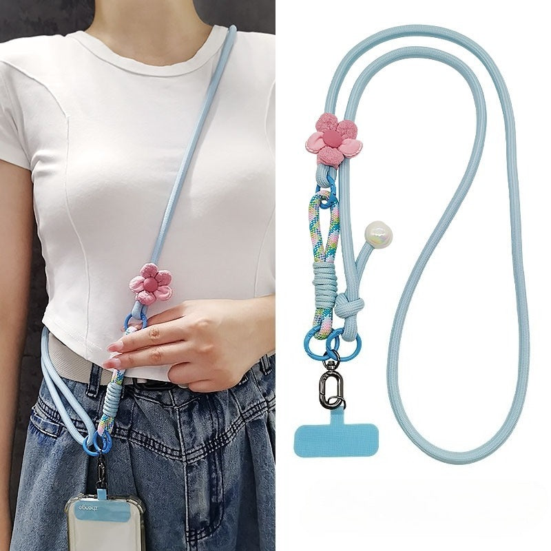 Flower-patterned Crossbody Multi-functional Neck Strap