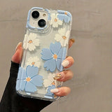 BLUE FLOWERS Phone Case For iPhone