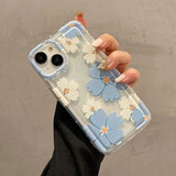 BLUE FLOWERS Phone Case For iPhone