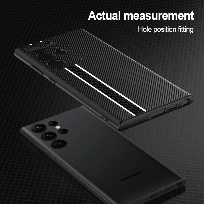 Night light Carbon Fiber Pattern Case For Samsung