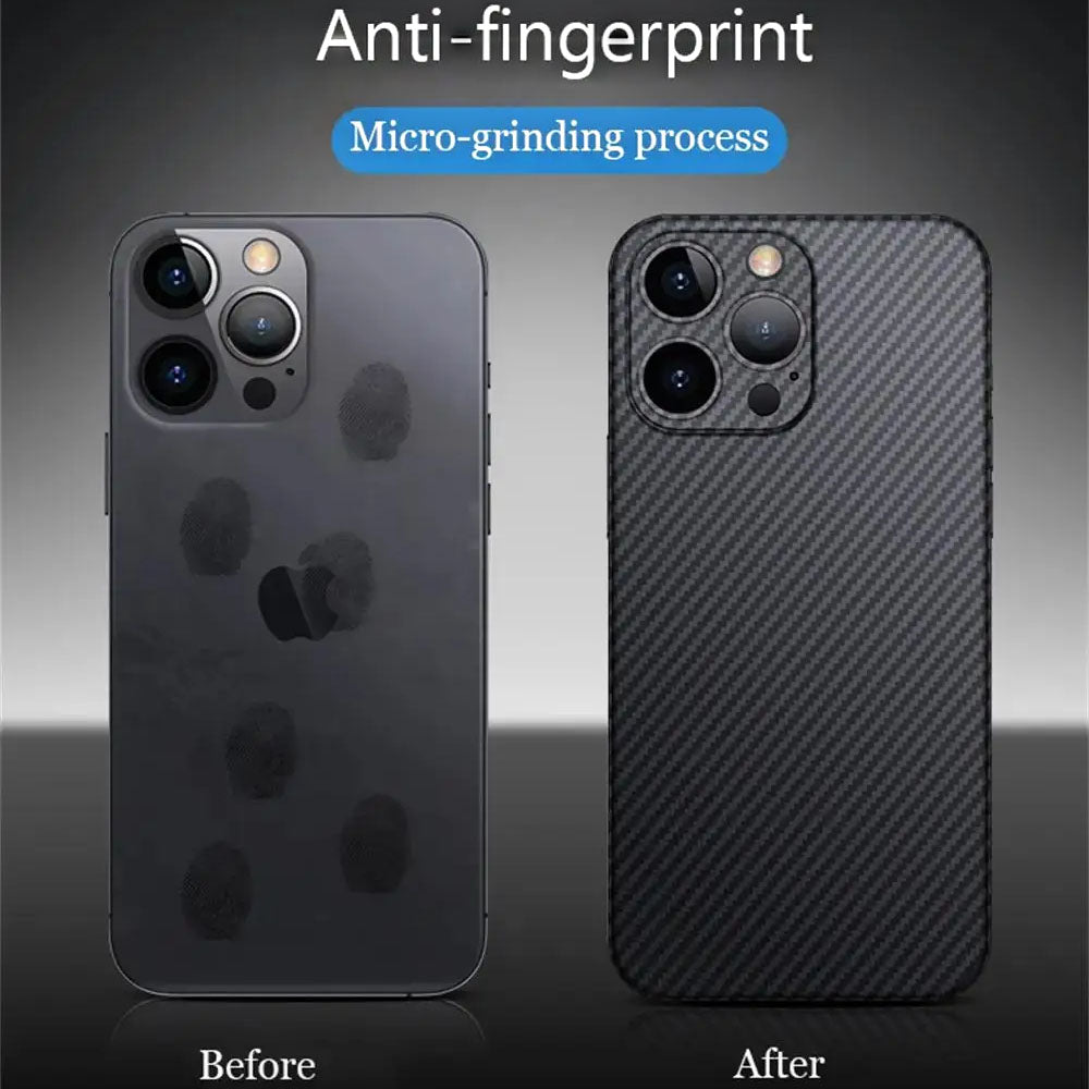 Carbon Fiber Pattern Matte Case For iPhone