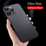 Carbon Fiber Pattern Matte Case For iPhone