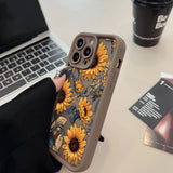 Flower Printed Phone Case For iPhone