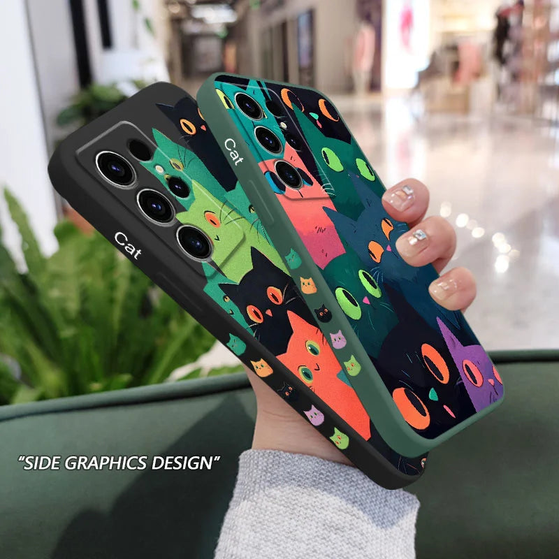 Colorful Cat Phone Case for Samsung