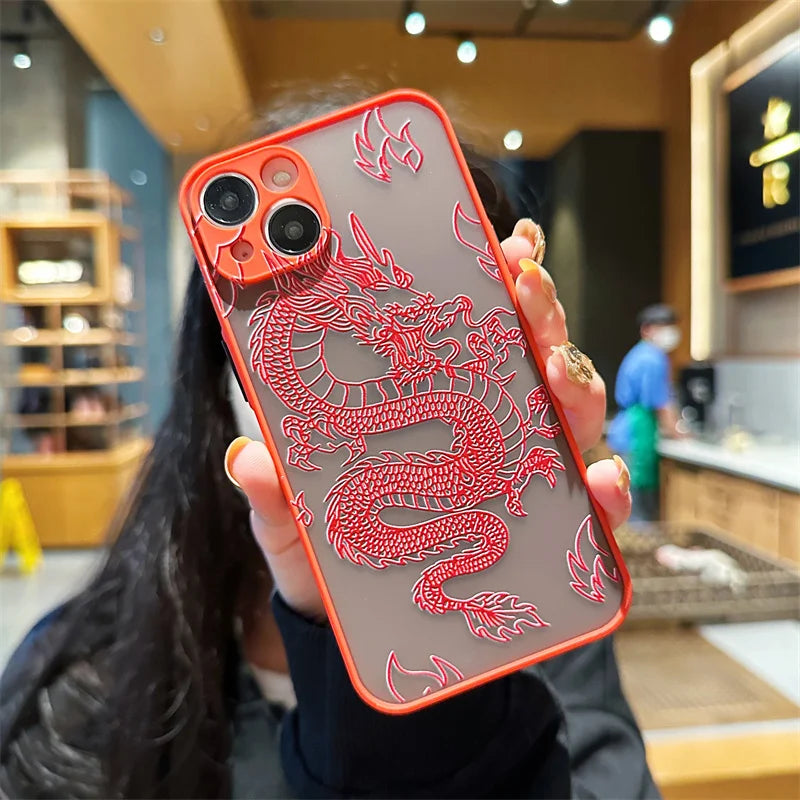 Cute Cartoon dragon Camera Lens Protection Case for iPhone