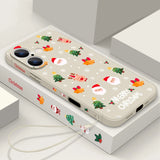 Cute Christmas Pattern Magnetic Phone Case For iPhone