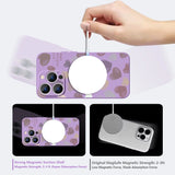 Cute Love Heart Magnetic Shockproof Case For iPhone