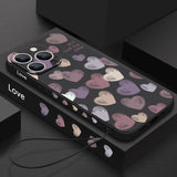 Cute Love Heart Magnetic Shockproof Case For iPhone