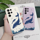 Fantasy Whale Phone Case For Samsung