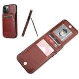 Flip Leather Magnetic Card Holder Wallet Case for IPhone