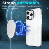 Fold Lens Stand Corrugated Pattern Case For iPhone