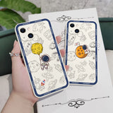 Flying Astronaut Phone Case For iPhone