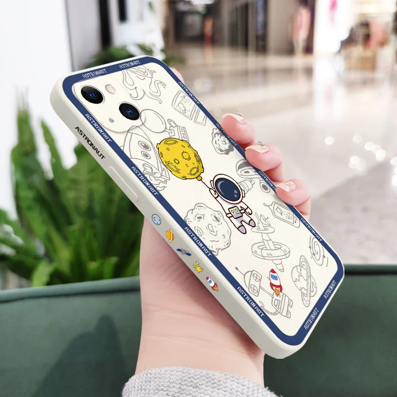 Flying Astronaut Phone Case For iPhone