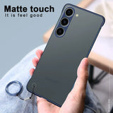 Frameless Transparent Matte Hard Phone Case For Samsung