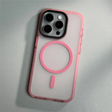 Frosted Anti-fall Bumper Magsafe Case For iPhone