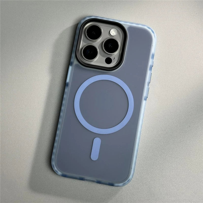 Frosted Anti-fall Bumper Magsafe Case For iPhone