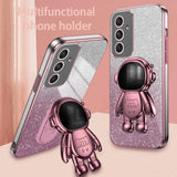 Glitter Astronaut Phone Case For Samsung