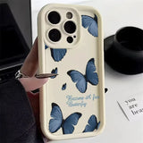 Retro Butterfly Silicone Phone Case For iPhone