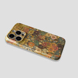 Literary and Retro Flowers Case For iPhone