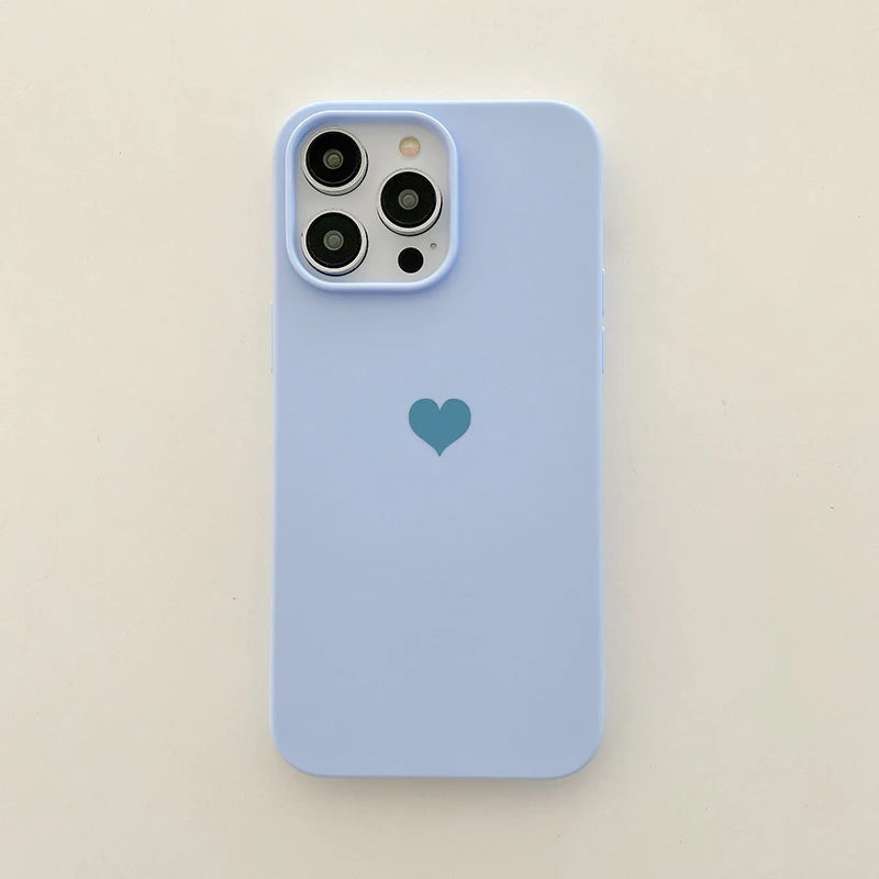 Lovely Love Candy Color Silicone Soft Case For iPhone