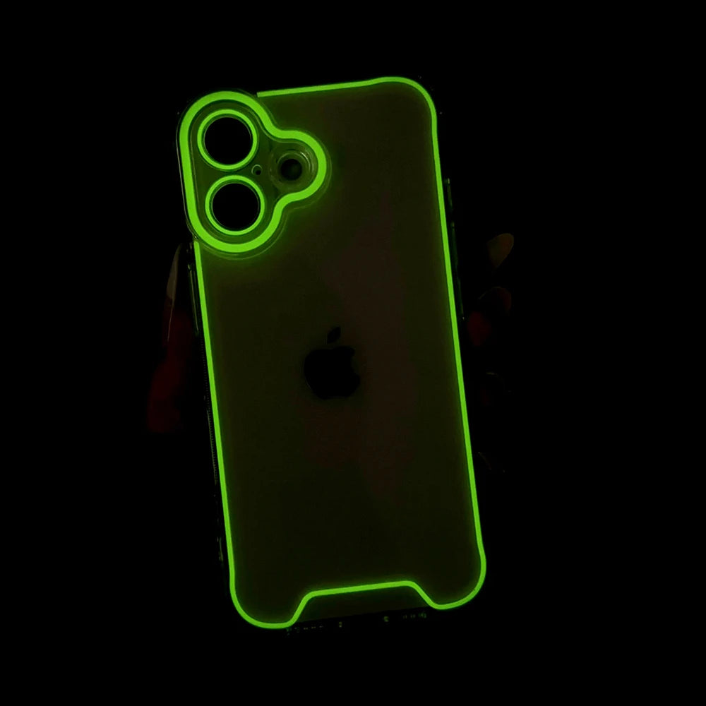 Luminous Neon Fluorescent Transparent Case For iPhone