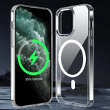 Magnetic Wireless Charger Clear Case For iPhone