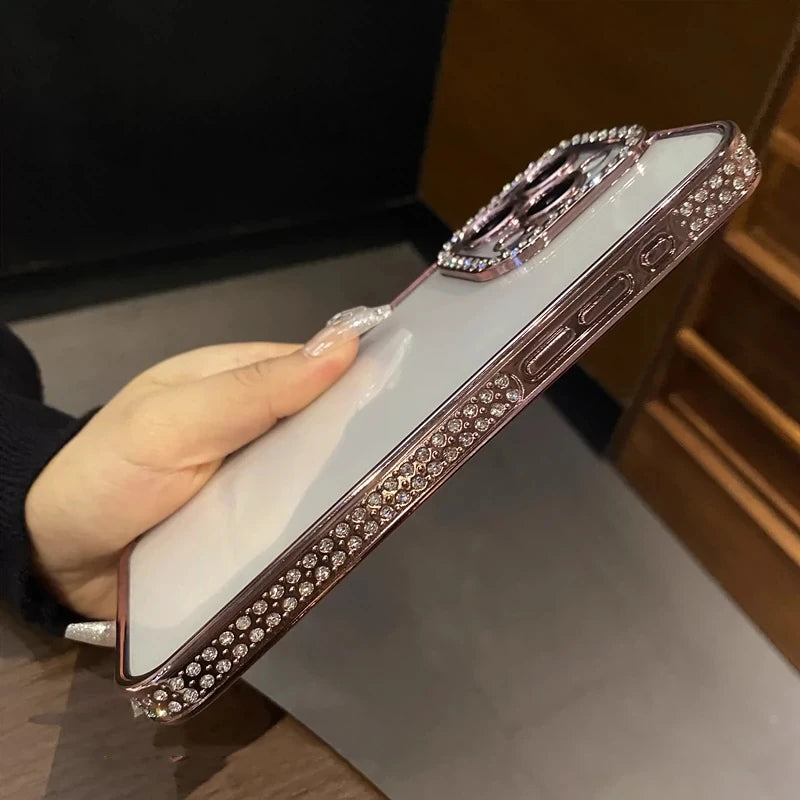 Luxury Diamond Glitter Transparent Soft Silicon Case For iPhone