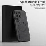 Luxury Leather Magnetic Case For Samsung