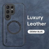 Luxury Leather Magnetic Case For Samsung