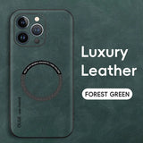 Luxury Leather Magnetic Case For iPhone