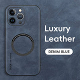 Luxury Leather Magnetic Case For iPhone