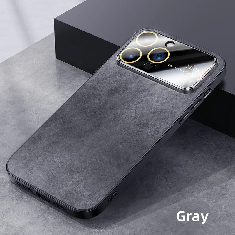 Luxury Magnetic Leather Phone Case For iPhone