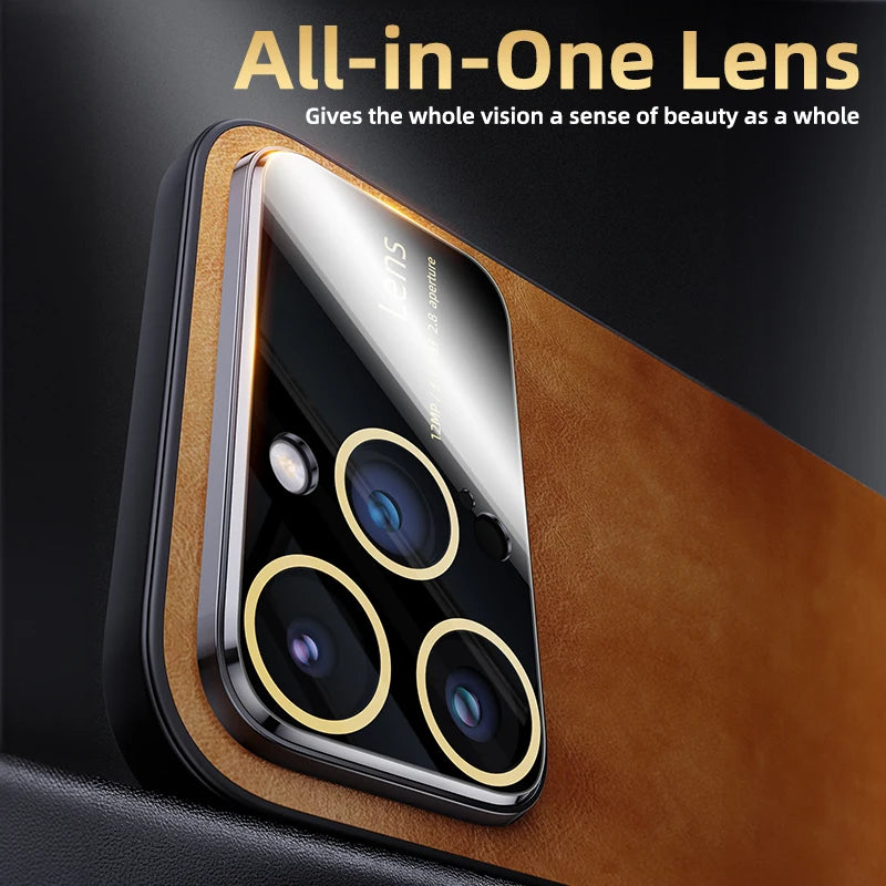 Luxury Magnetic Leather Phone Case For iPhone