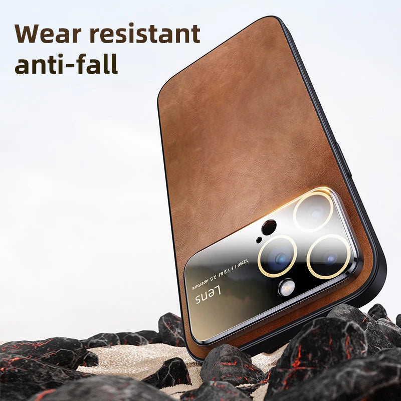 Luxury Magnetic Leather Phone Case For iPhone