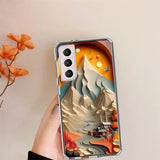 Natural Trees in Mountain Ranges Case For Samsung