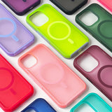 Neon color anti-fall Magnetic MagSafe Case For iPhone