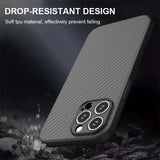 Ultra-thin Soft TPU Carbon Fiber Protect Back Cover Case For iPhone