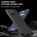 Ultra-thin Soft TPU Carbon Fiber Protect Back Cover Case For iPhone