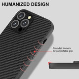 Ultra-thin Soft TPU Carbon Fiber Protect Back Cover Case For iPhone